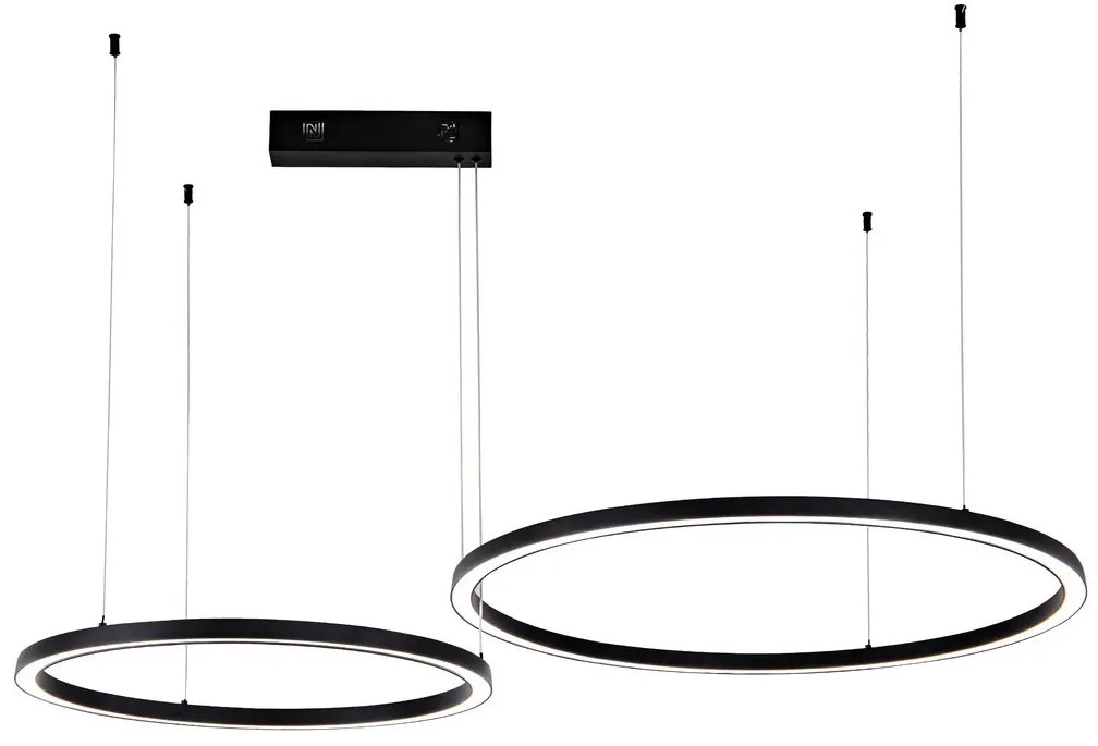 Immax NEO 07216L - LED dimmelhető FINO csillár 93W/230V 60/80cm fekete Tuya+DO