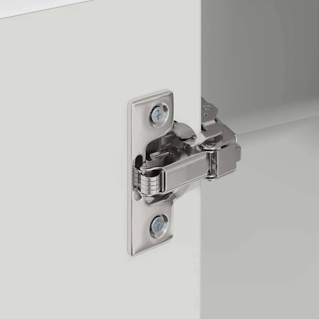 Függő szekrény polcokkal Riga Fehér 57 x 57 x 100 cm Faanyag