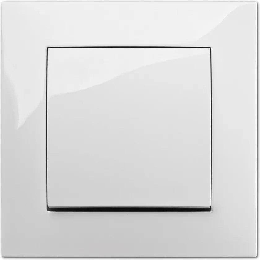 Egykapcsolós kapcsoló fehér Carla Elektro Plast 1710