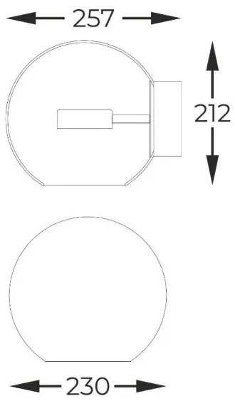 Zuma Line W0428-01D-L4AC - LED fali lámpa ENCELADUS LED/5W/230V arany