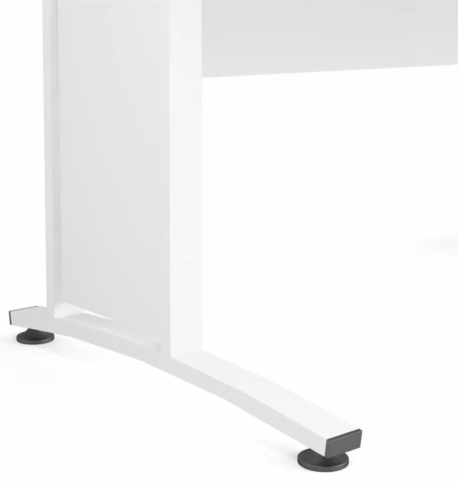 Fehér PRIMA OFFICE íróasztal fiók nélkül 80400