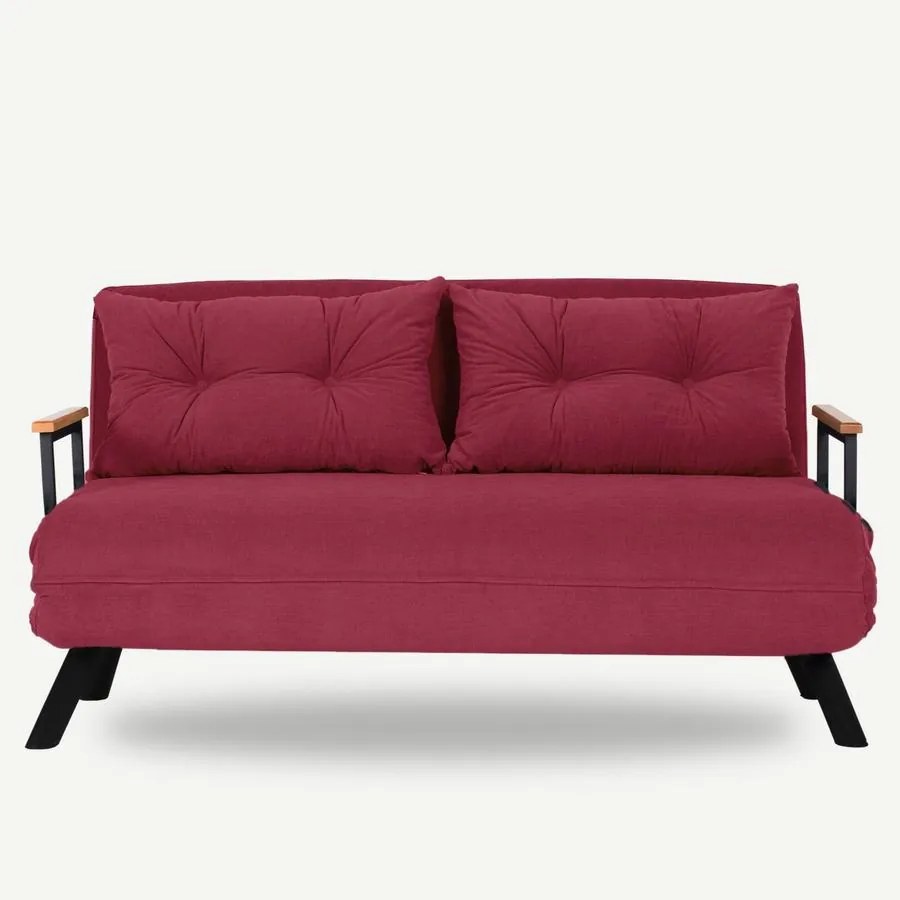 2 személyes kanapéágy Homoko 2-Seater - Sötétbordó