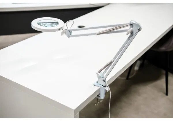 Brilagi - LED Dimmelhető asztali lámpa nagyítóval LED/12W/5V 3000/4200/6000K fehér