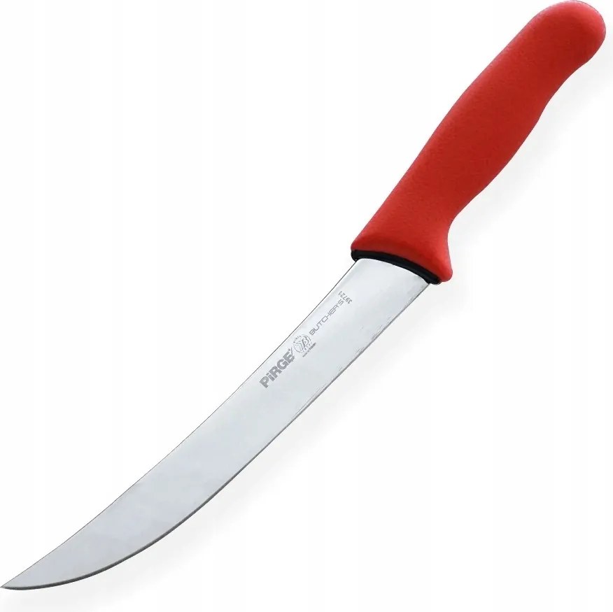 Hentes csontozó kés 215 mm piros, Pirge Butcher's