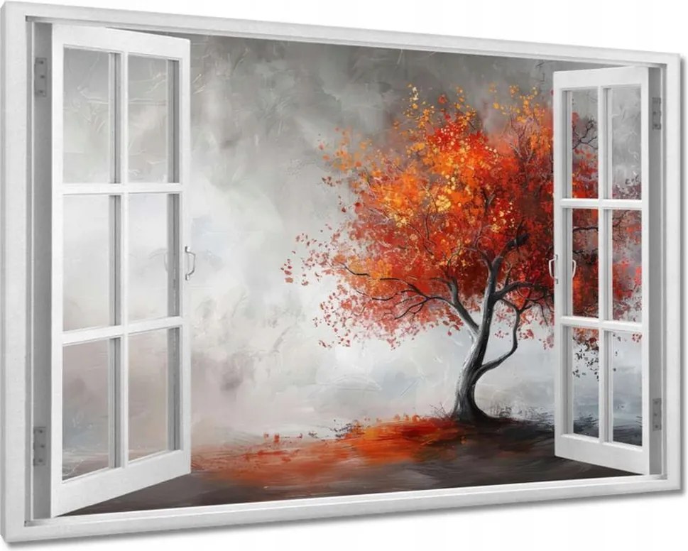 Vászonkép 60x40 Fa tüzes színekben