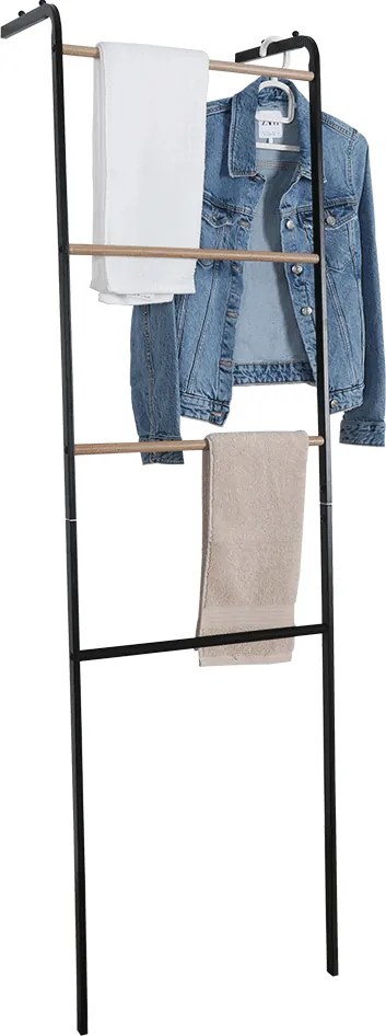 Akasztó/létra, fekete/fém, BUBY