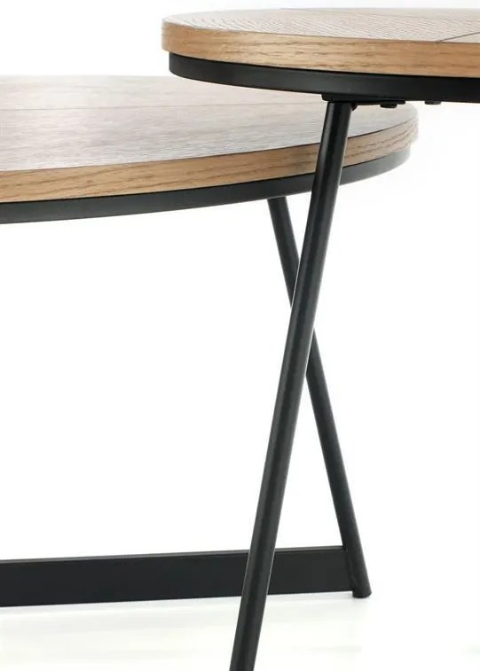 Karida S lerakóasztal tölgy fekete