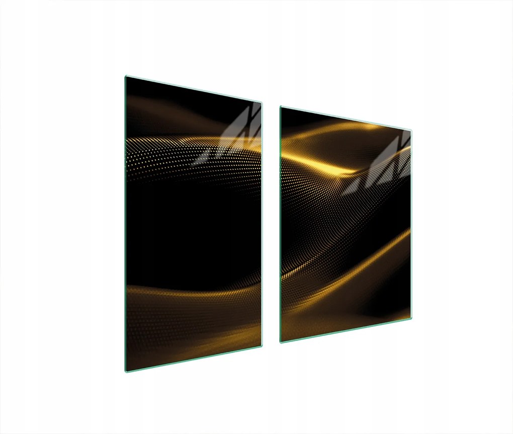 Üveglap És Vágódeszka 100x52 Arany Edzett Üveg