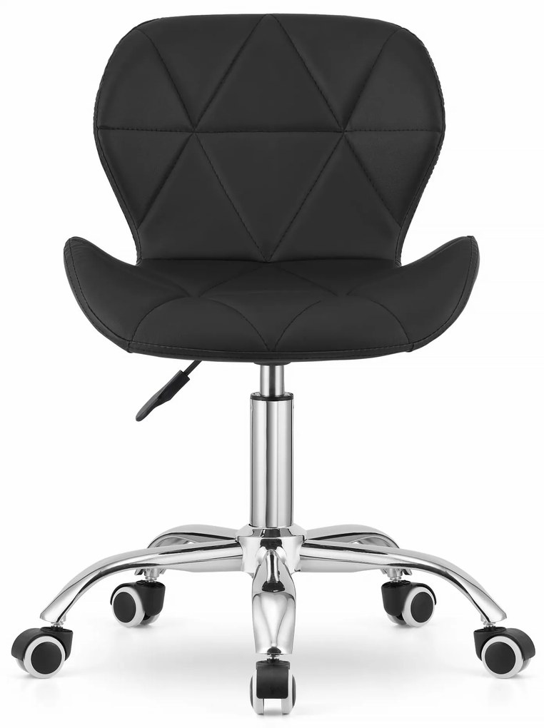 AVOLA irodai szék ökobőr kivitelben, fekete