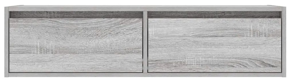 TV szekrény LED világítással szürke sonoma 100X35,5x25 cm