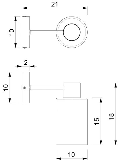 Fali lámpa MADERA 1xE27/60W/230V fehér/fa