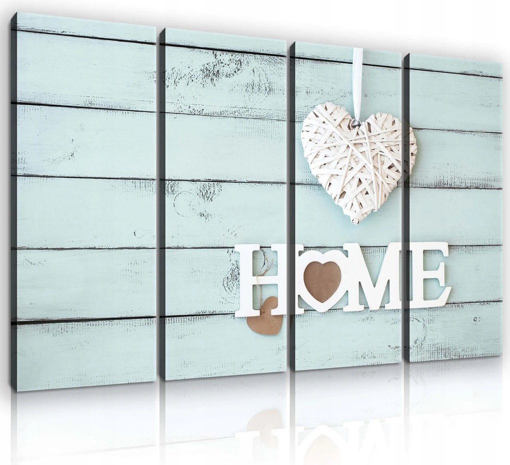 Vászonkép 120x80 Otthon otthonosság szerelem szív család meleg fali dekoráció