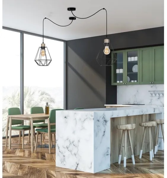 Csillár zsinóron PRIMO 1xE27/60W/230V pók