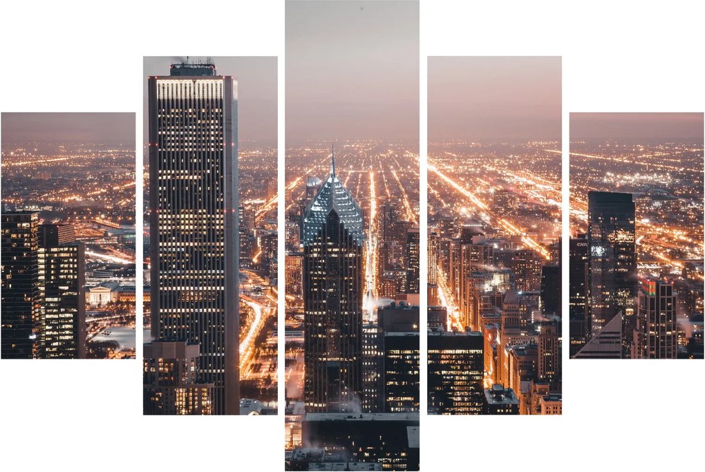 Fényes metropolisz képe (150x105 cm)