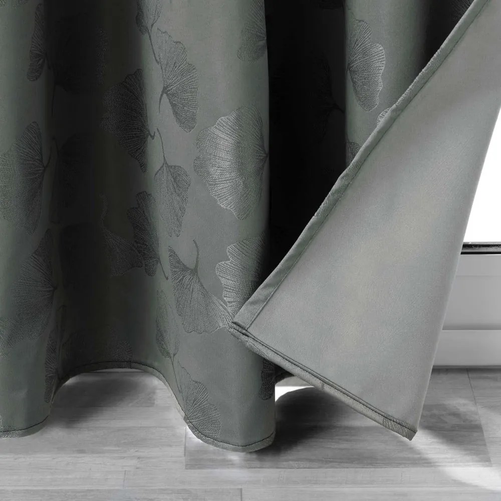 Antracitszürke sötétítő függöny 140x260 cm Lunella – douceur d'intérieur