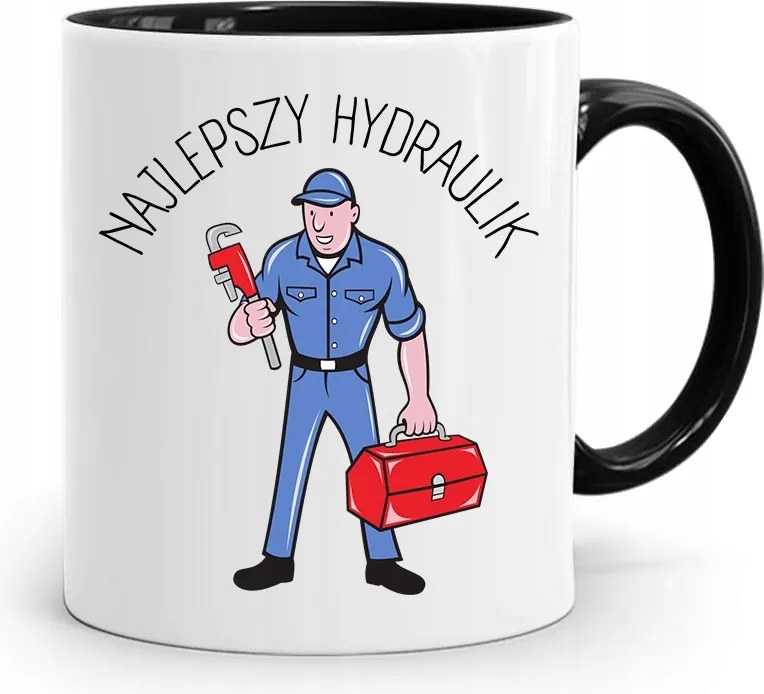 Bögre Fekete Ajándék Vízvezeték Szerelőnek Legjobb nyomott mintával