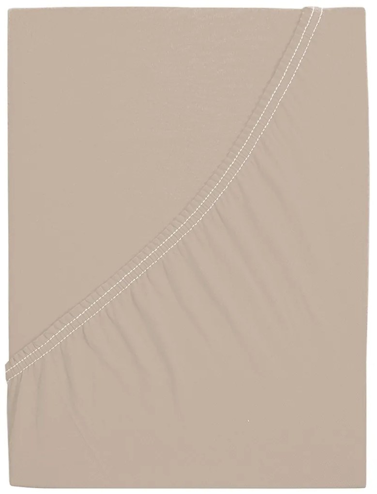 4Home Mako jersey lepedő kávé, 90 x 200 cm