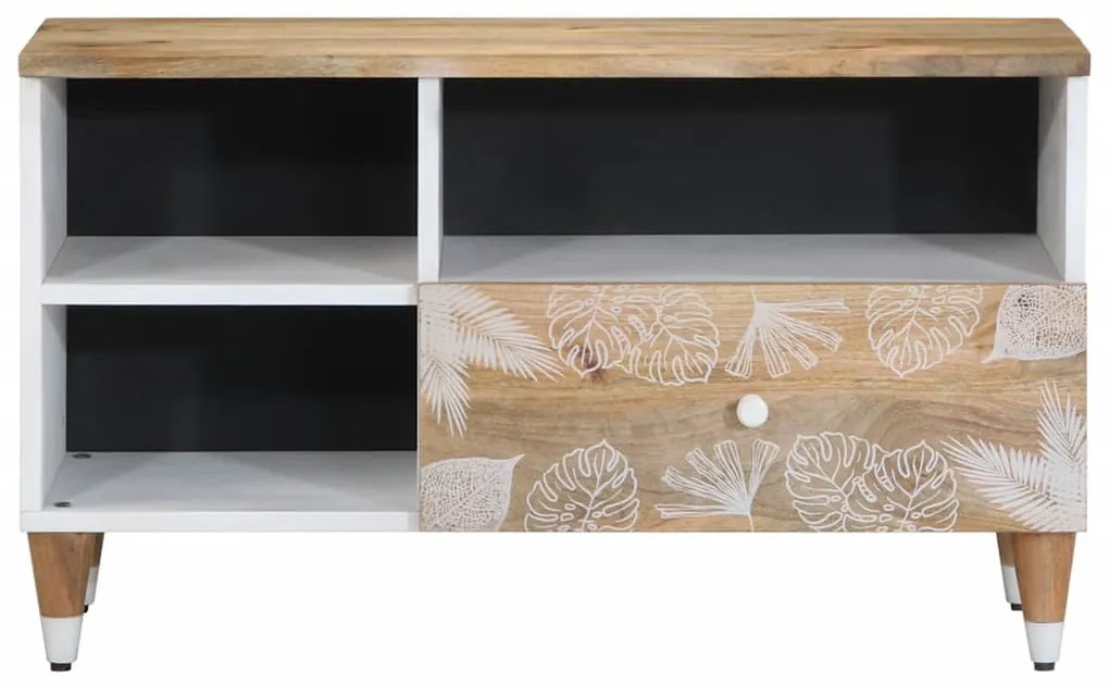 tömör mangófa TV-szekrény80x33,5x46 cm