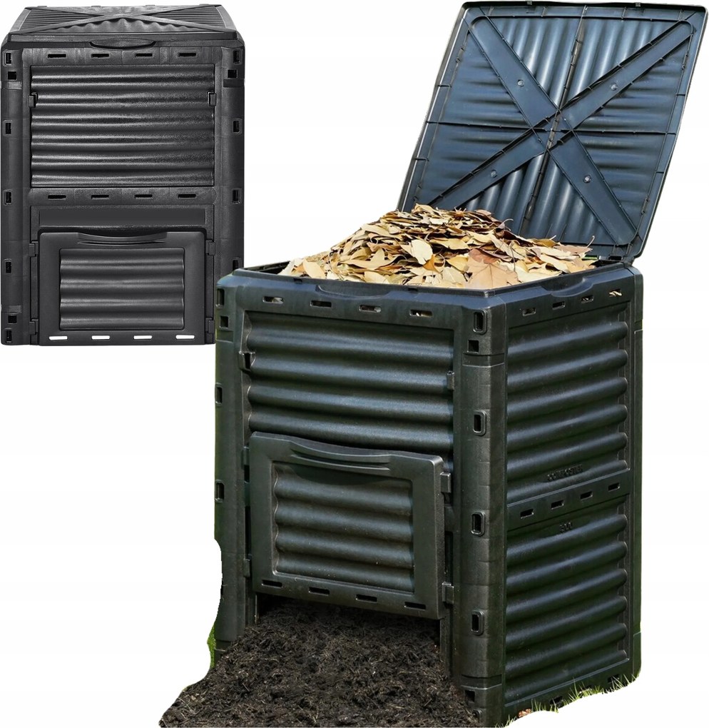 Kerti komposztáló 300L Műanyag egész éves komposztáló tartály