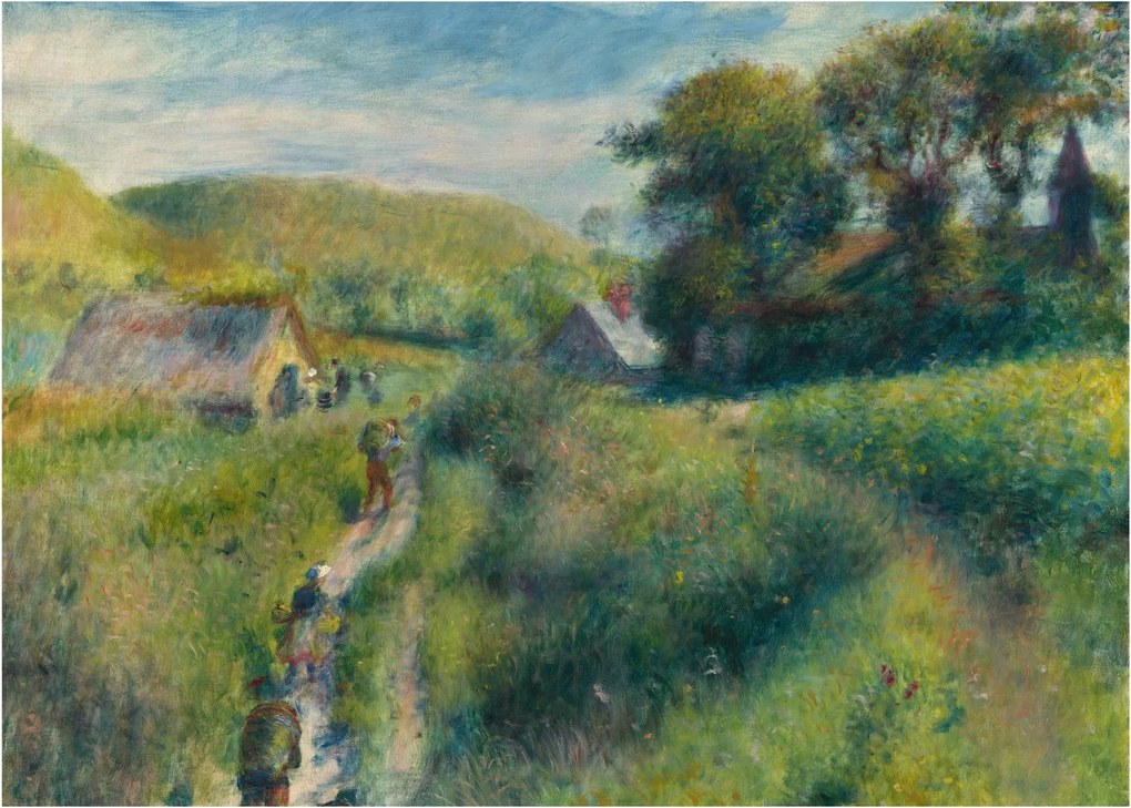 Üveg kép - Auguste Renoir, The Mussel Harvest, reprodukciók (70x50 cm)