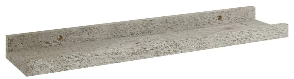 4 db betonszürke fali polc 40 x 9 x 3 cm