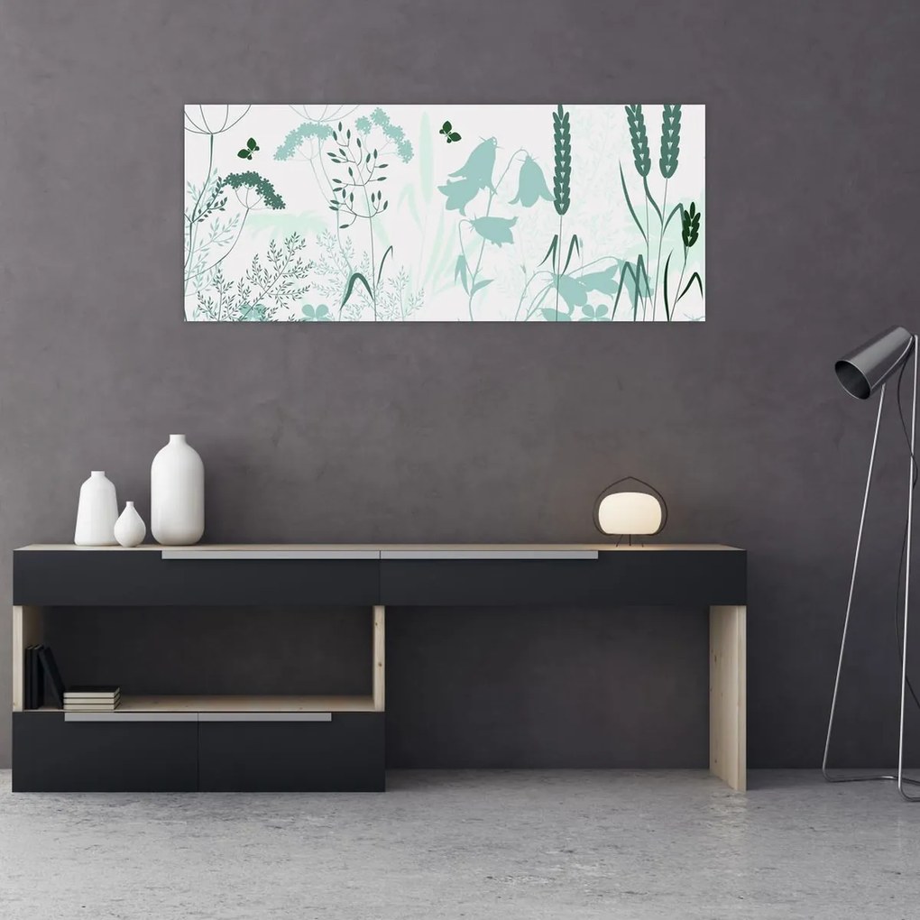 Kép - rét vektor (120x50 cm)