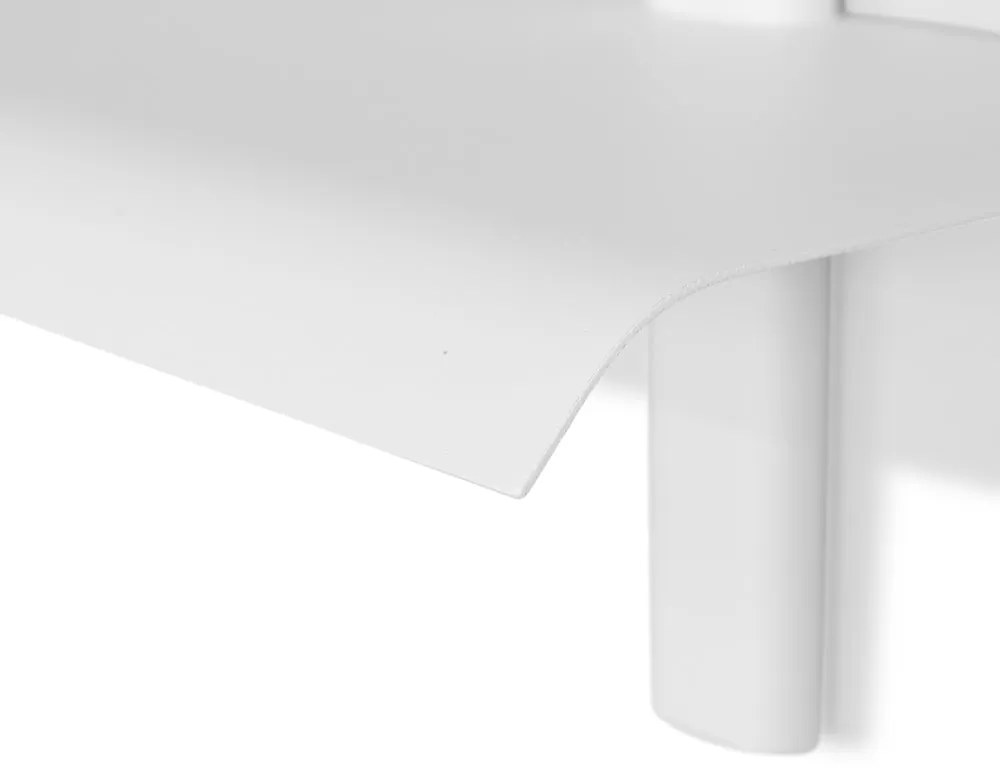 Fehér többszintes fém fali polc 60 cm Hola – Spinder Design