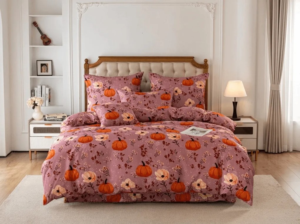 Mikroszálas ágyneműhuzat PUMPKINS ROSAVIE óarany rózsaszín Ágyneműhuzat mérete: 70 x 90 cm | 140 x 220 cm
