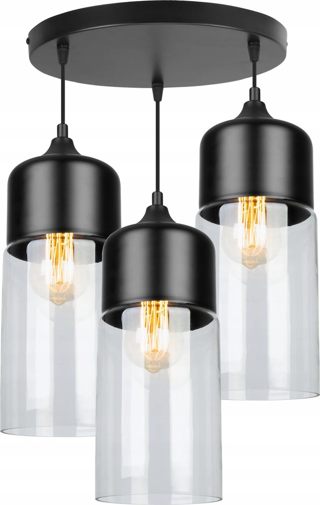 Mennyezeti Lámpa Lógó Csillár Loft Üveg Lámpabúra Hármas A Nappaliba