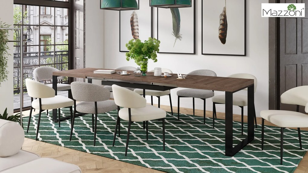 MAZZONI EXPORT IRIS Homokbézs (Victoria A80 szövet) - MODERN LOFT KÁRPITOZOTT SZÉK NAPPALIBA/ÉTKEZŐBE