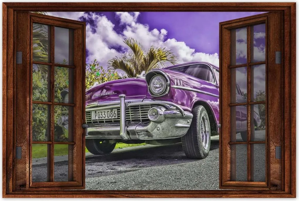 Poszterek 90x60 Lila Chevrolet