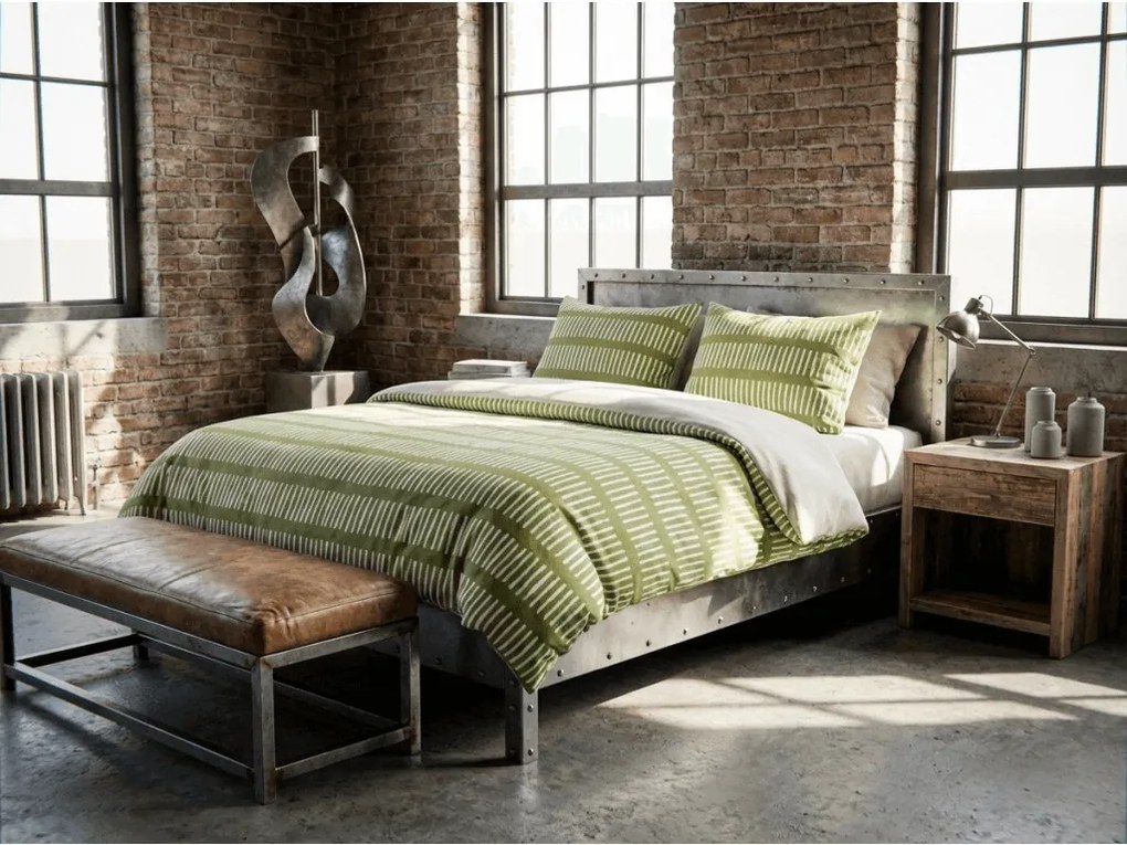 Mikroszálas flanel ágyneműhuzat GREENSORY zöld Ágyneműhuzat mérete: 2 db 70 x 90 cm | 200 x 220 cm