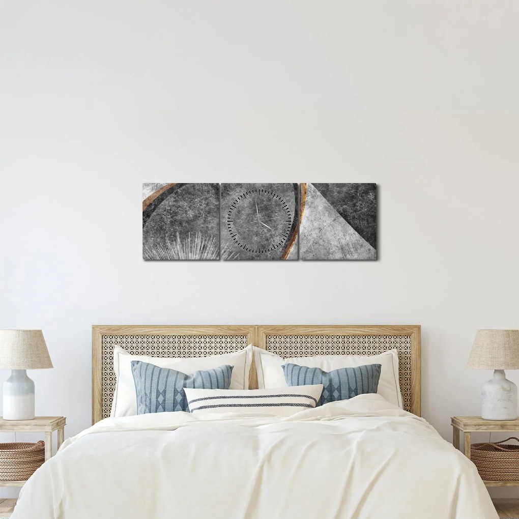 Kép - Absztrakció a betonban (órával) (90x30 cm)