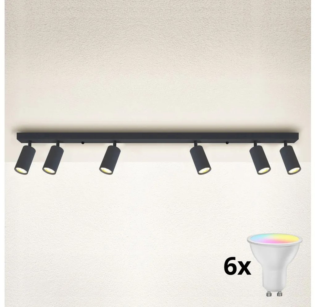 Brilagi - LED dimmelhető spotlámpa SELE 6xGU10/6,5W/230V antracit