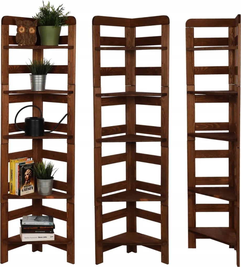 Irodai könyvespolc irodabútor fa könyvespolc Moduláris Teljes Polc 5db Eko