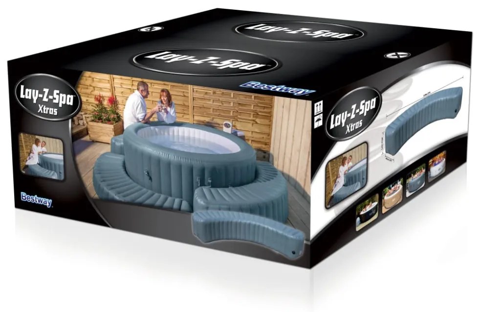 Bestway Lay-Z-Spa felfújható kerek pezsg?fürd? keret