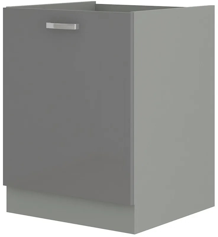 Alsó konyhaszekrény Gonir 60 D 1F BB (szürke + szürke). 1032705