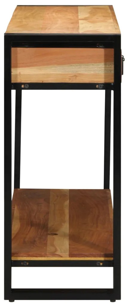 Konzolasztal 120x33x75 cm Tömör akácfából