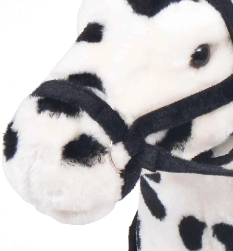 fekete-fehér álló ló plüssjáték XXL