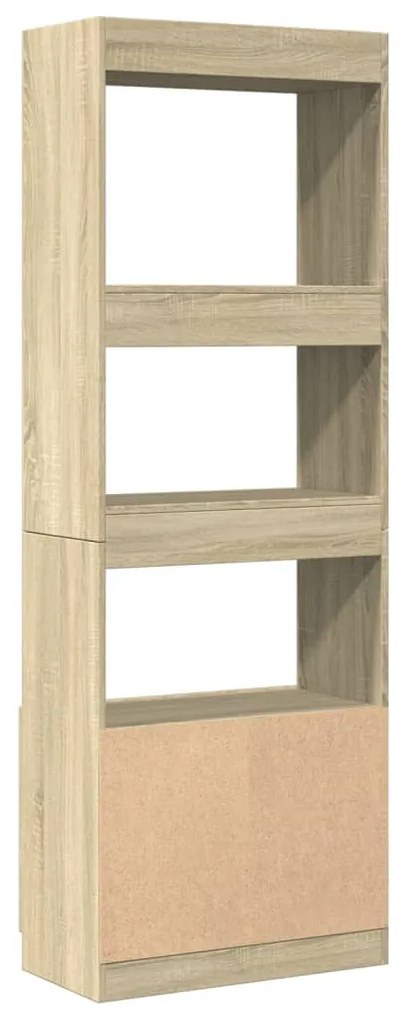 sonoma tölgy szerelt fa magasszekrény 63 x 33 x 180 cm