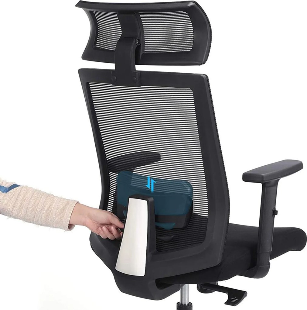 Irodai szék, hálós borítással, ergonomikus számítógépes szék