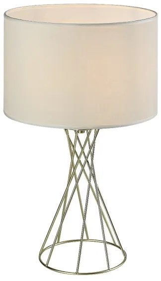 Rabalux 74081 - Asztali lámpa NIVRA 1xE27/40W/230V arany/fehér