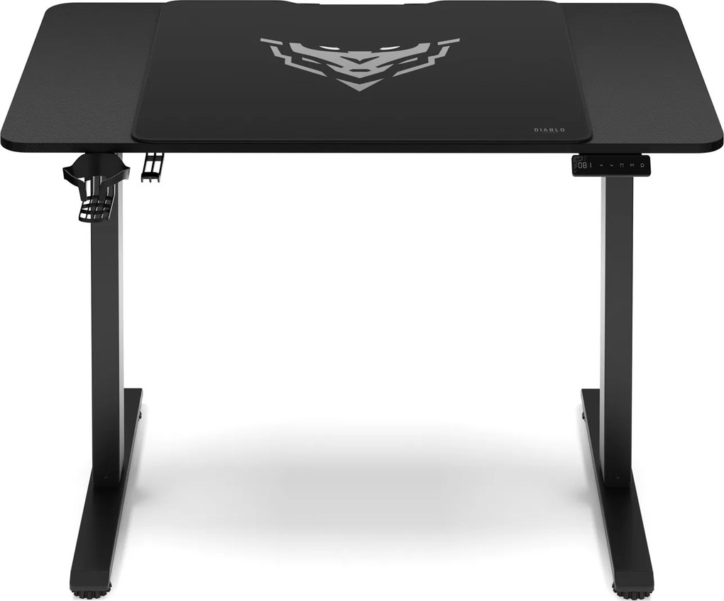 Elektromosan magasságban állítható íróasztal 110 cm fekete: Diablo X-Tensio 1100