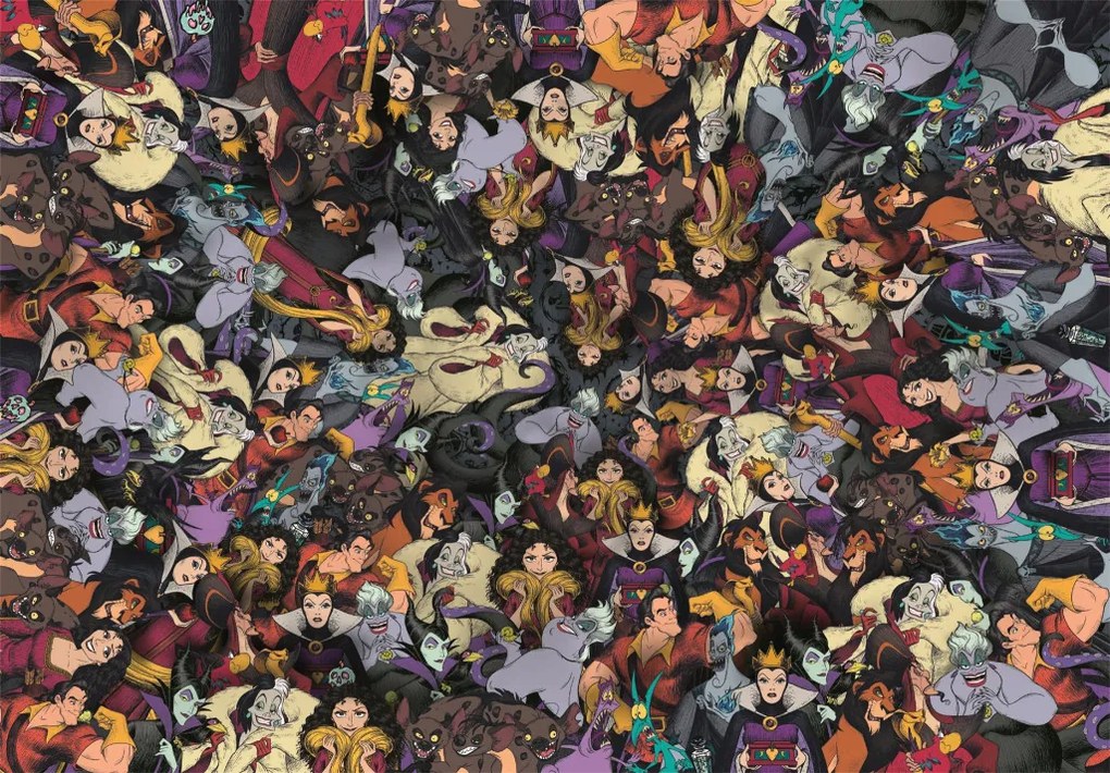 Disney Gonoszok Faces of Darkness 1000 db-os puzzle Clementoni