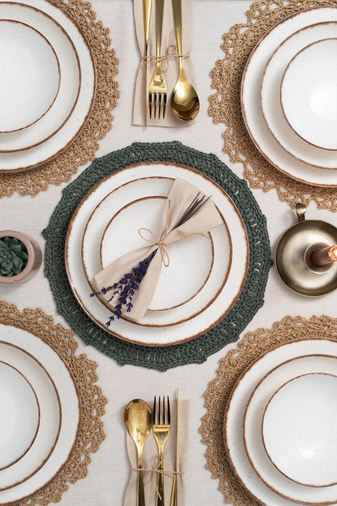 24 részes porcelán étkészlet