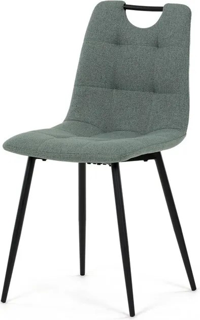 Étkezőszék, zöld, szövet, DCL-V2017 GRN2
