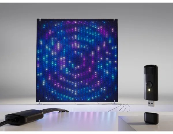 Twinkly TWDJ1120STP-BEU - LED RGBW kültéri fényfal 1120xLED 2,6x2,7 m IP44 Wi-Fi