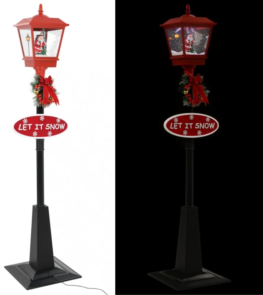 karácsonyi utcai lámpa Mikulással LED 180 cm