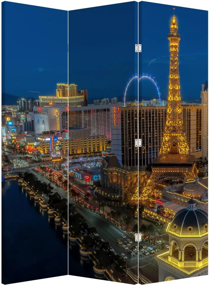 Paraván - Éjszakai Las Vegas (126x170 cm)