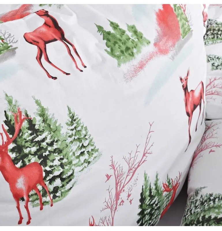 EMI Loplant karácsonyi pamut ágyneműhuzat, A standard egyszemélyes ágy szett tartalma: 1x 140x200 + 1x 70x90